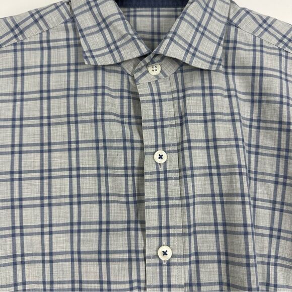 J. HILBURN Men’s Custom Plaid Long Sleeve Button Down Shirt Sz M - Picture 3 of 8